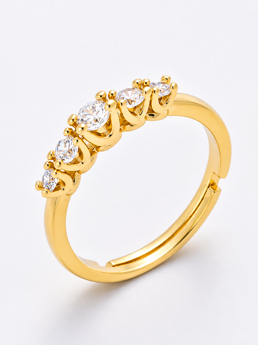 Dainty Round 5 CZ Ring