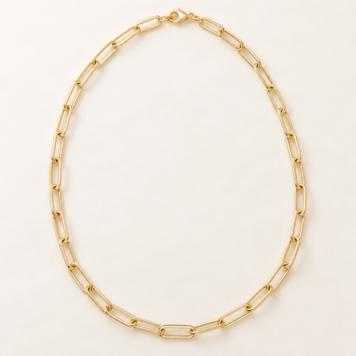 Gold Filled Oval Paperclip Chain
