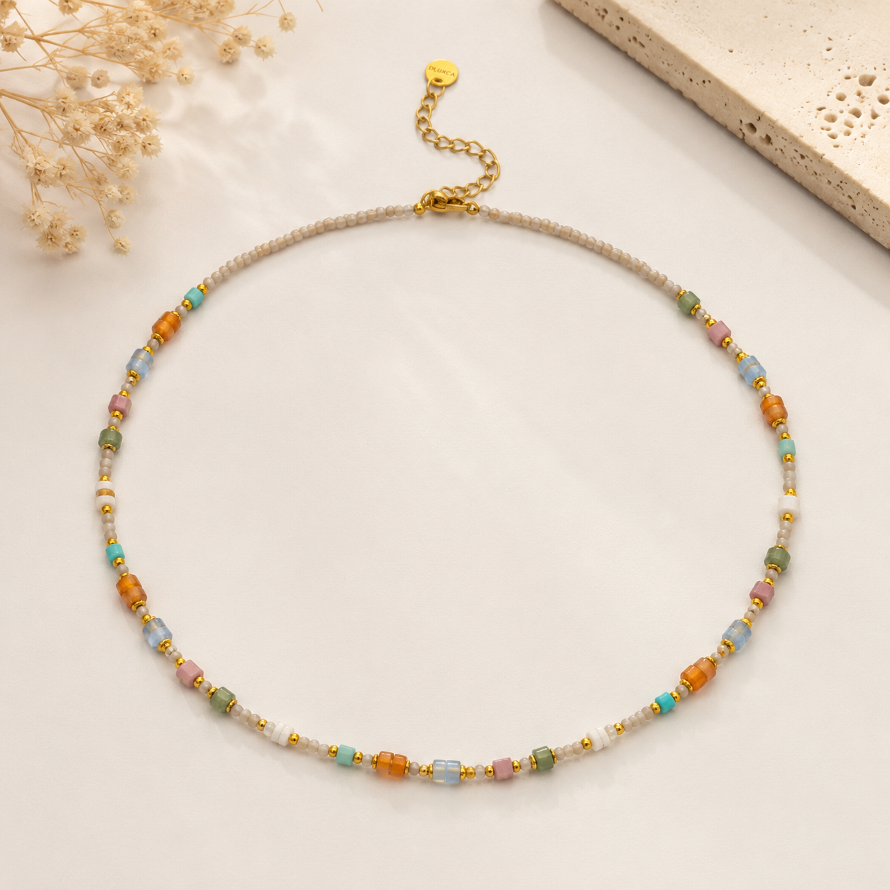 Stone Harmony Beaded Necklaces