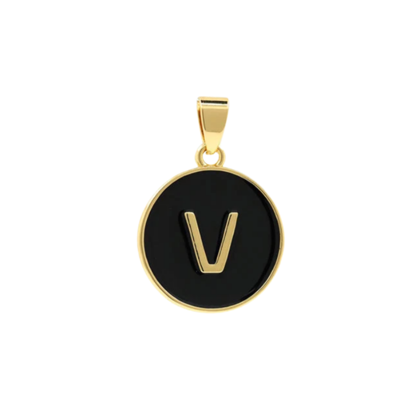 Black Letter Pendant Charm