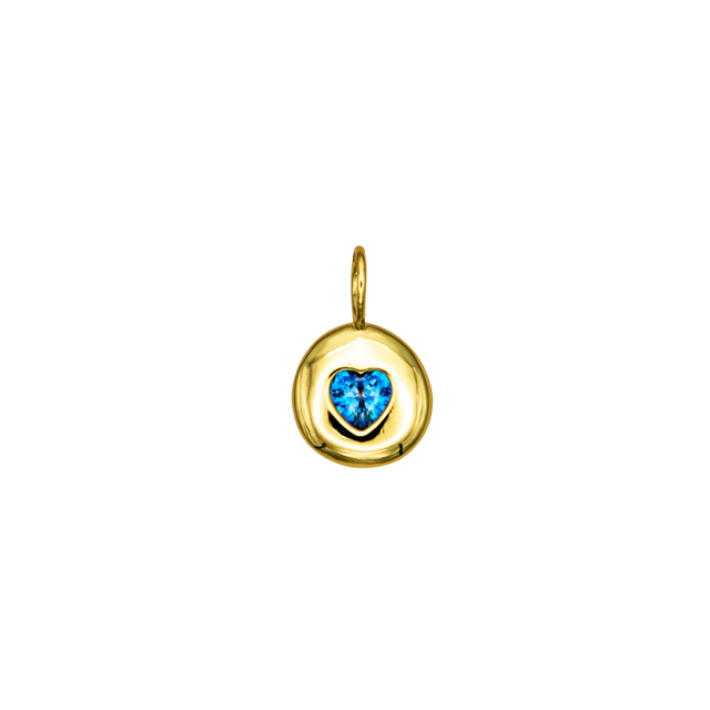 Birthstone Heart Charm