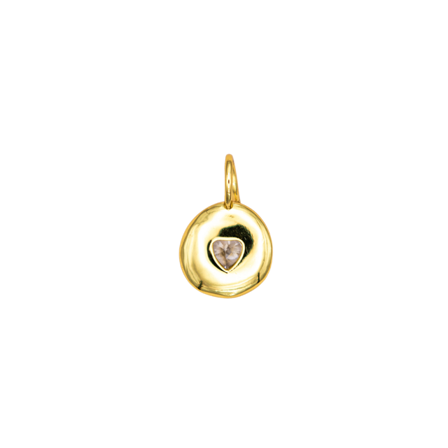 Birthstone Heart Charm