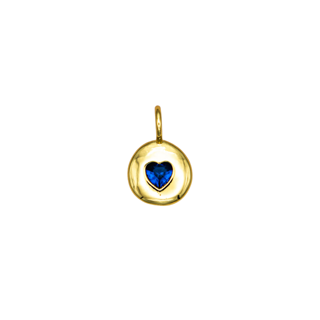 Birthstone Heart Charm
