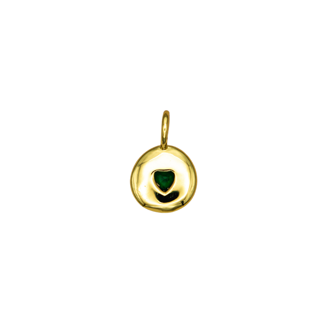 Birthstone Heart Charm