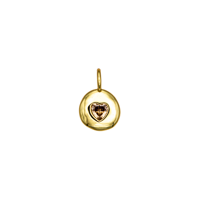 Birthstone Heart Charm