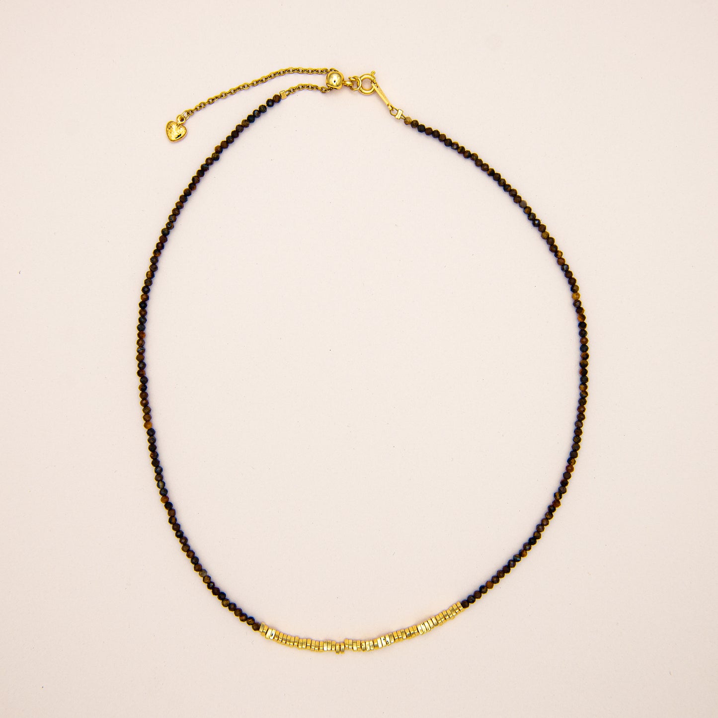 Tiger Eye Gemstone Beaded Necklace