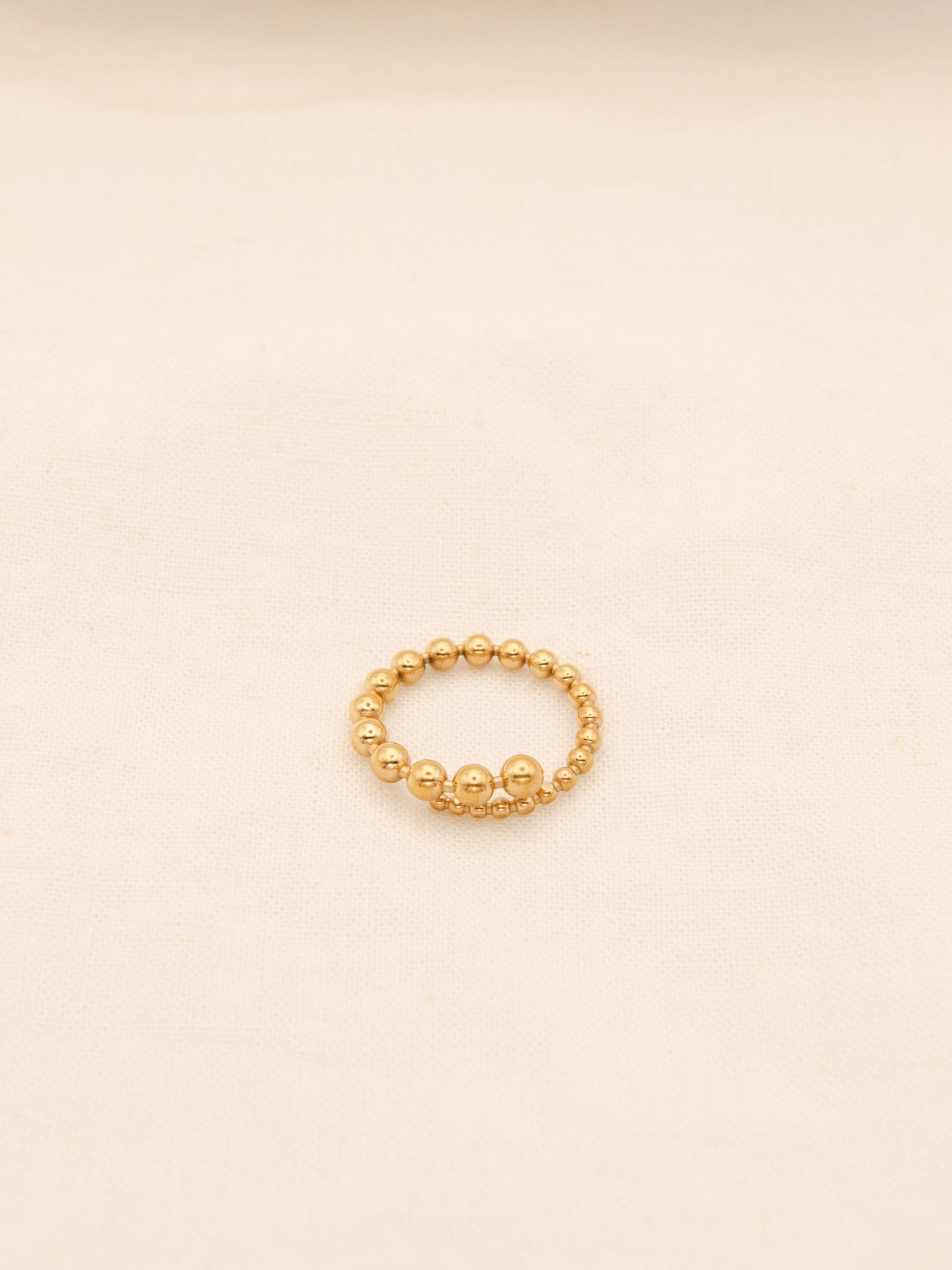 Bead Shaped Spiral Ring