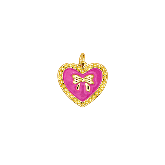 Bow Heart Pendant