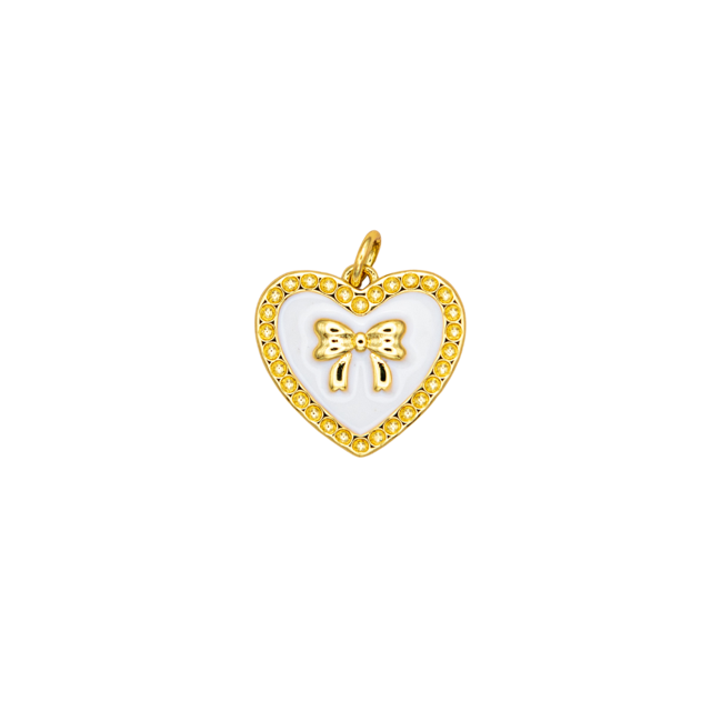 Bow Heart Pendant