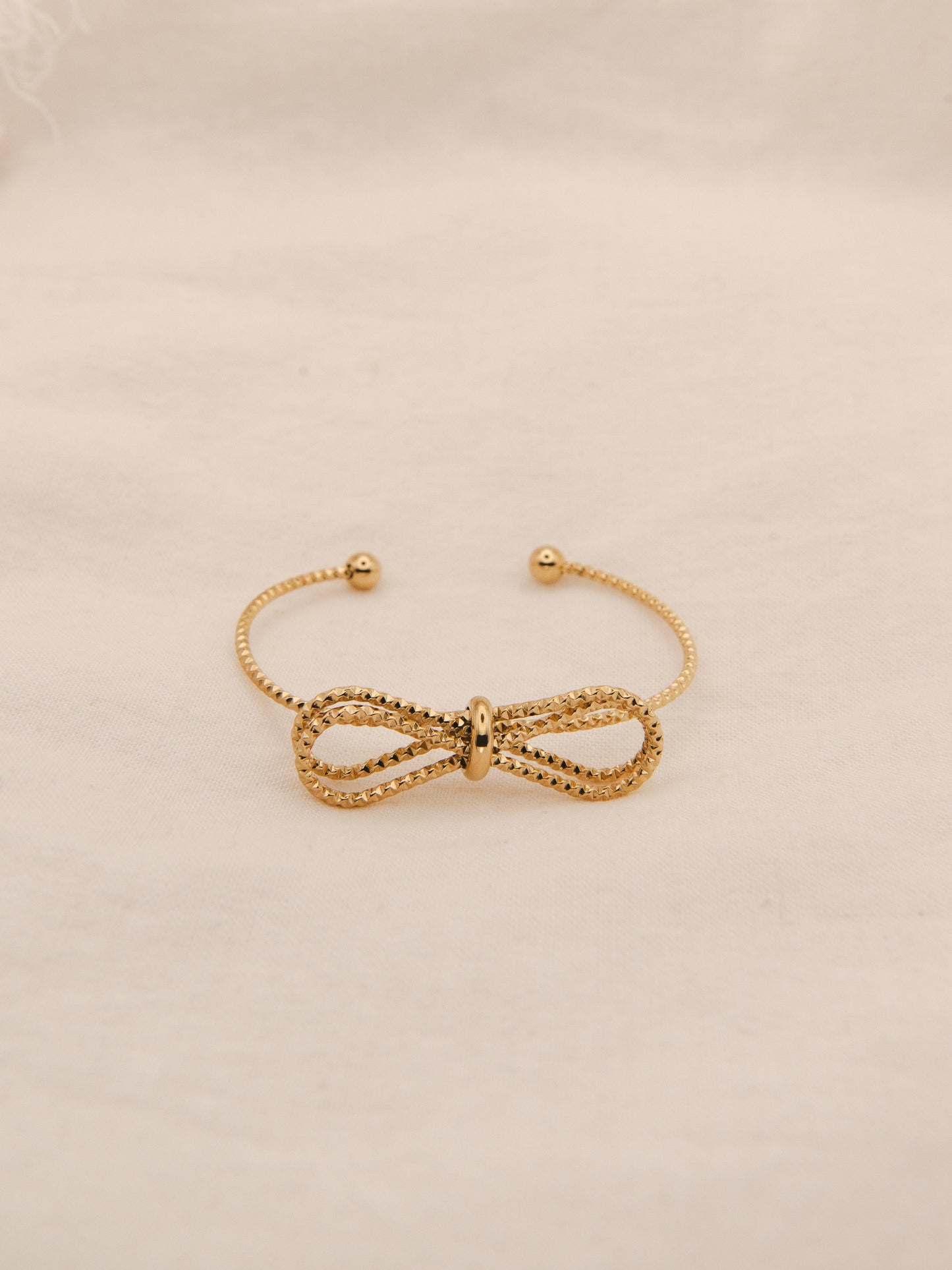 Bow Knot Adjustable Bangle Bracelet