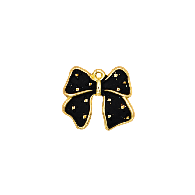 Vintage Polka Dot Bow Charm
