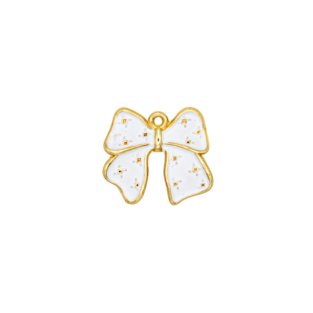 Vintage Polka Dot Bow Charm