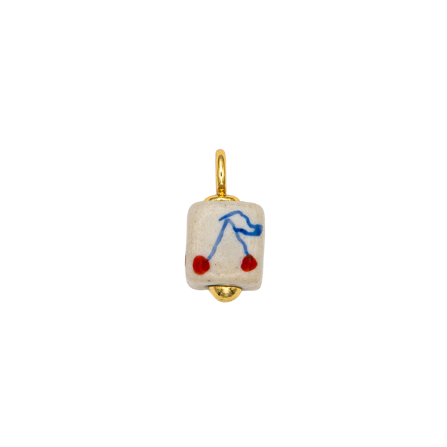 Porcelain Square Cherry Charm