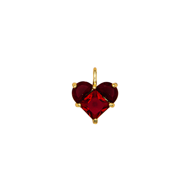 Dainty Heart CZ Charm