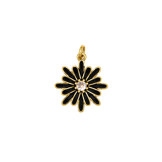Enamel Daisy Charm