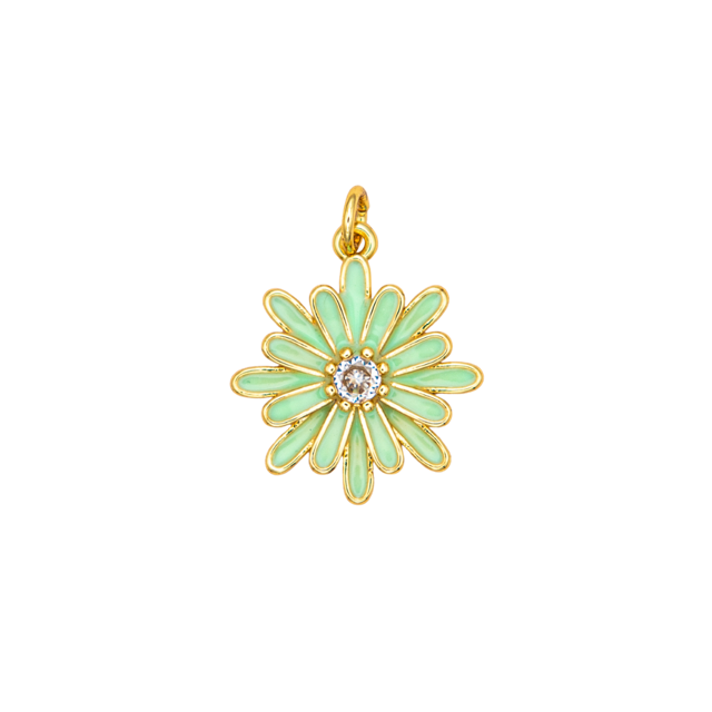 Enamel Daisy Charm