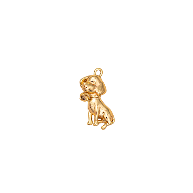Dog with Collar Charm