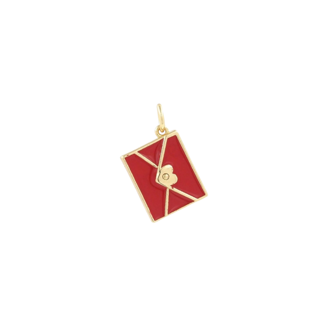 Enamel Envelope Charm