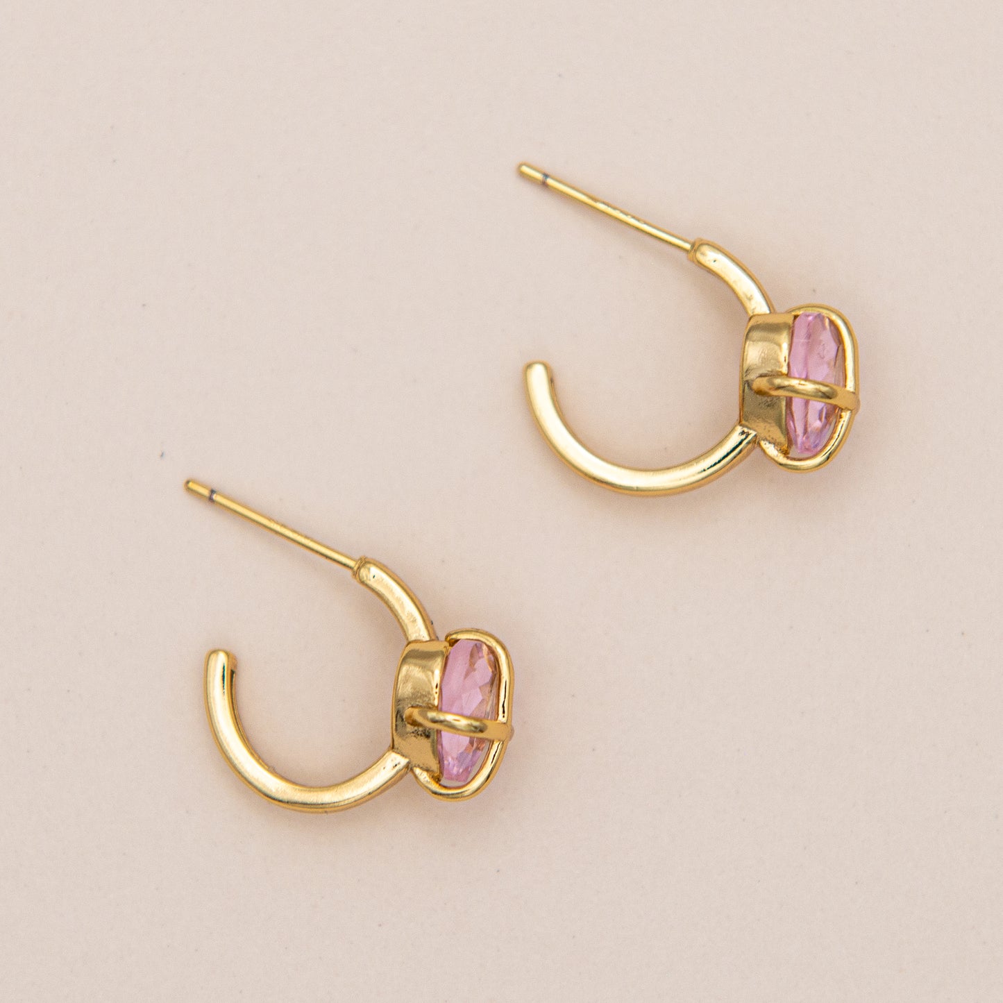 Dainty Crystal Heart Wrap Earring
