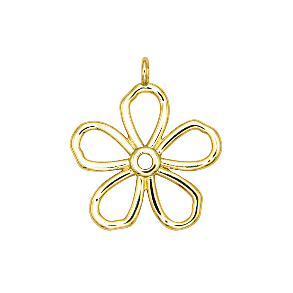 Open Flower Pendant Charm