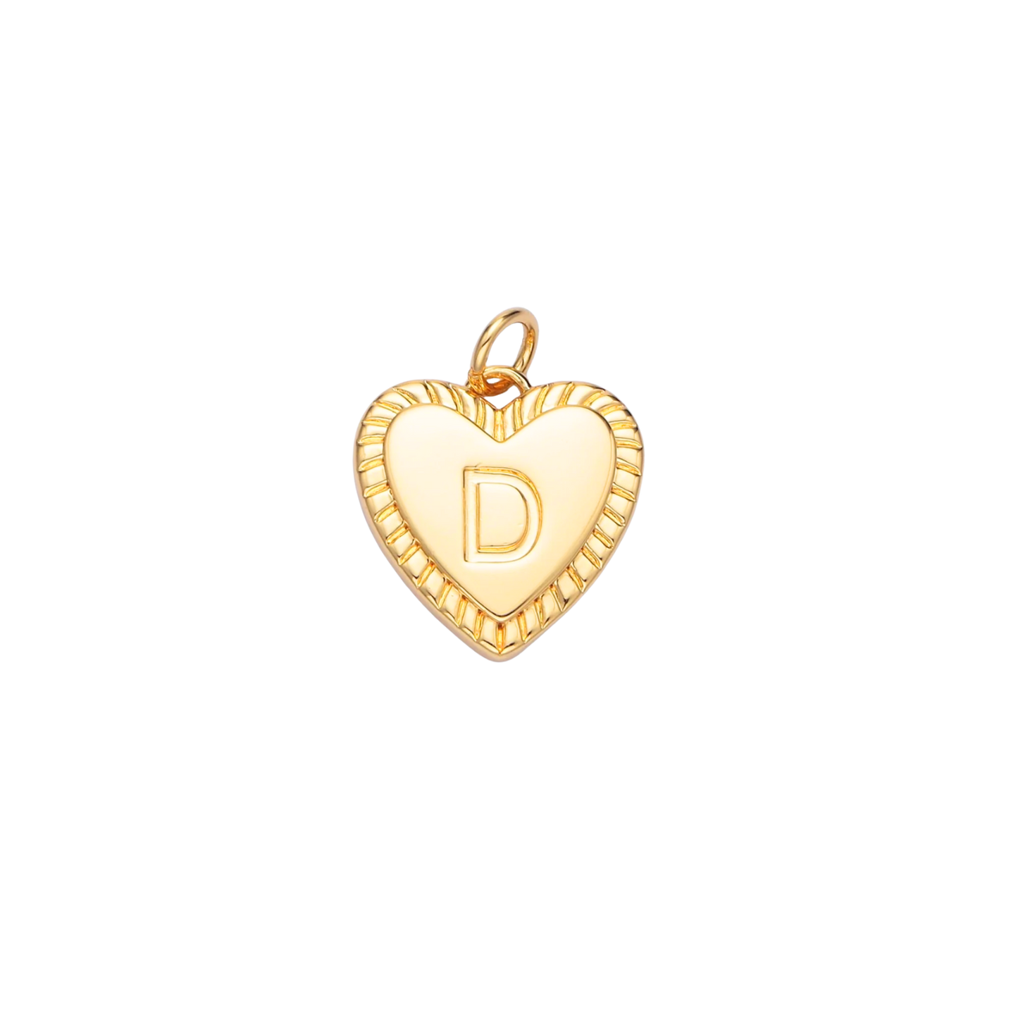 Heart Initial Charm