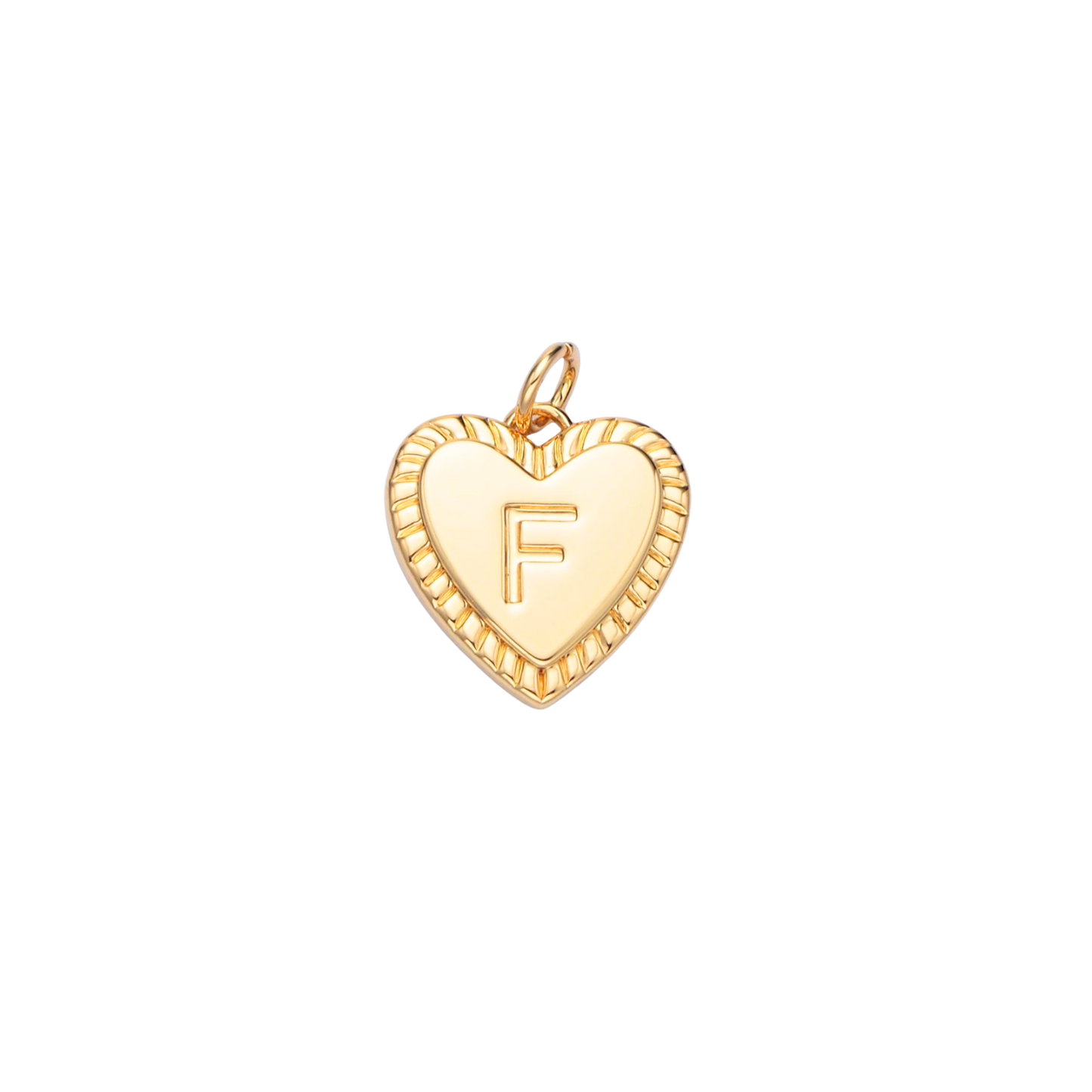 Heart Initial Charm