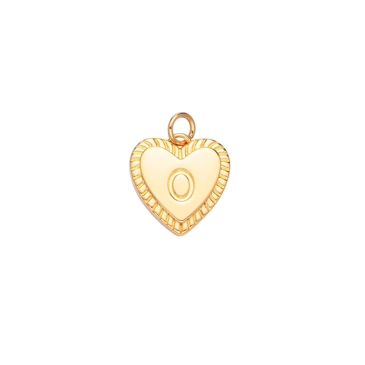 Heart Initial Charm