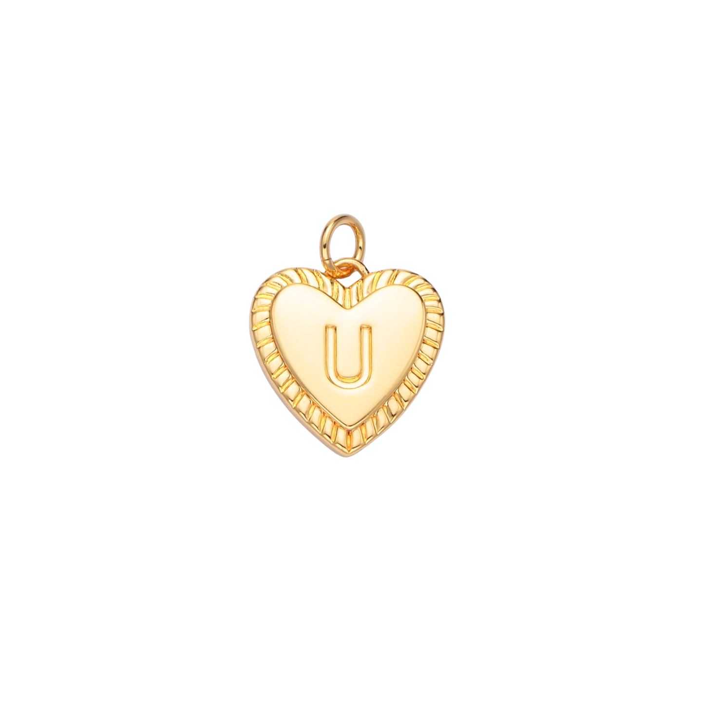 Heart Initial Charm
