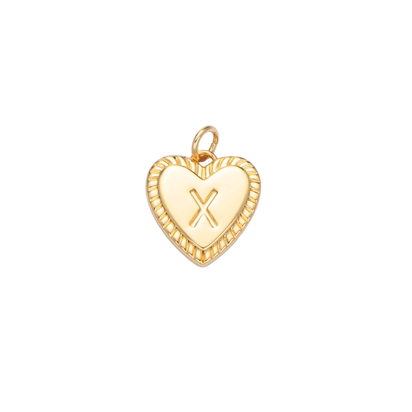 Heart Initial Charm