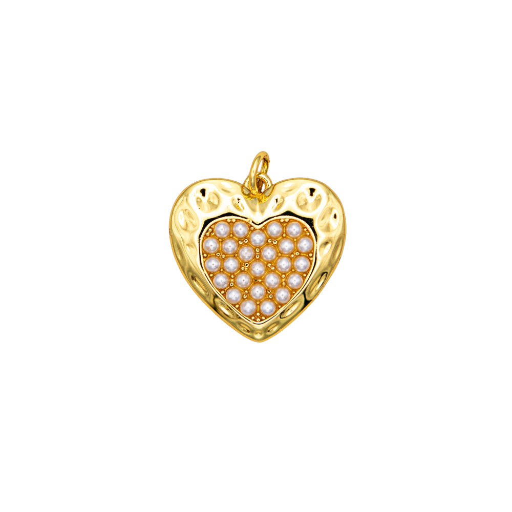 Pearl Gold Heart