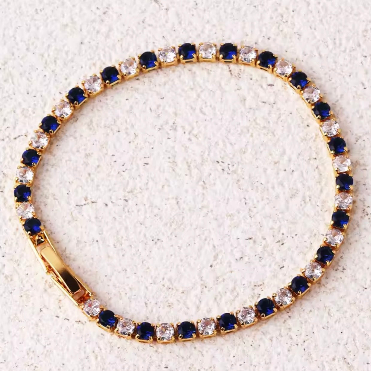 Iced Cubic Zirconia Tennis Bracelet
