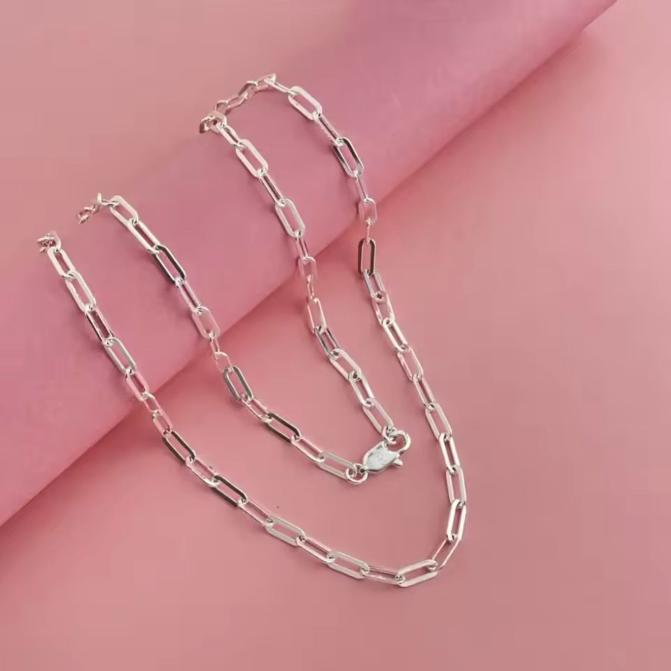 Elegant Sterling Silver Link Chain
