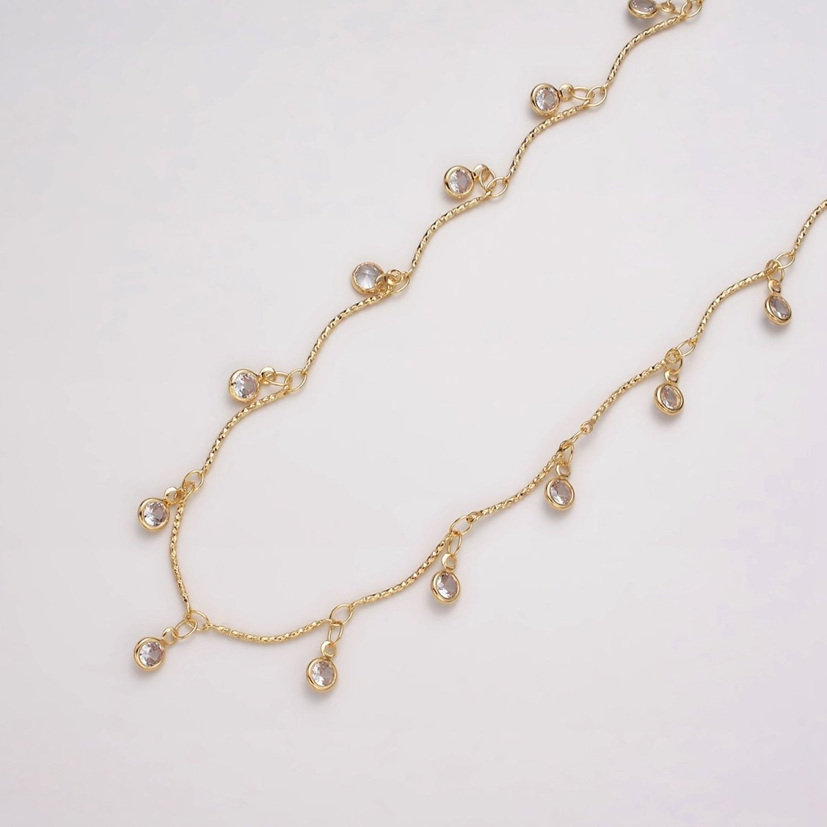 Golden Dainty Drop Necklace