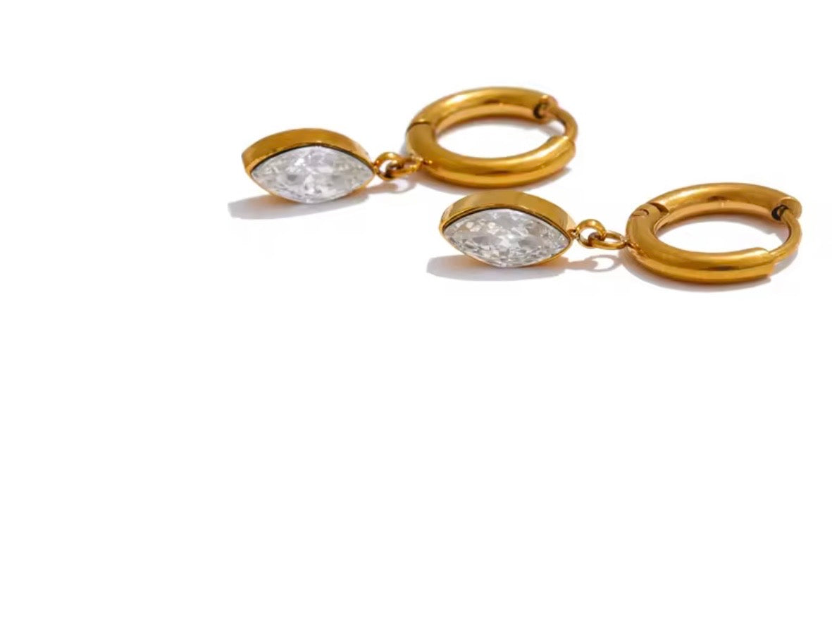 Radiant Marquise Huggies