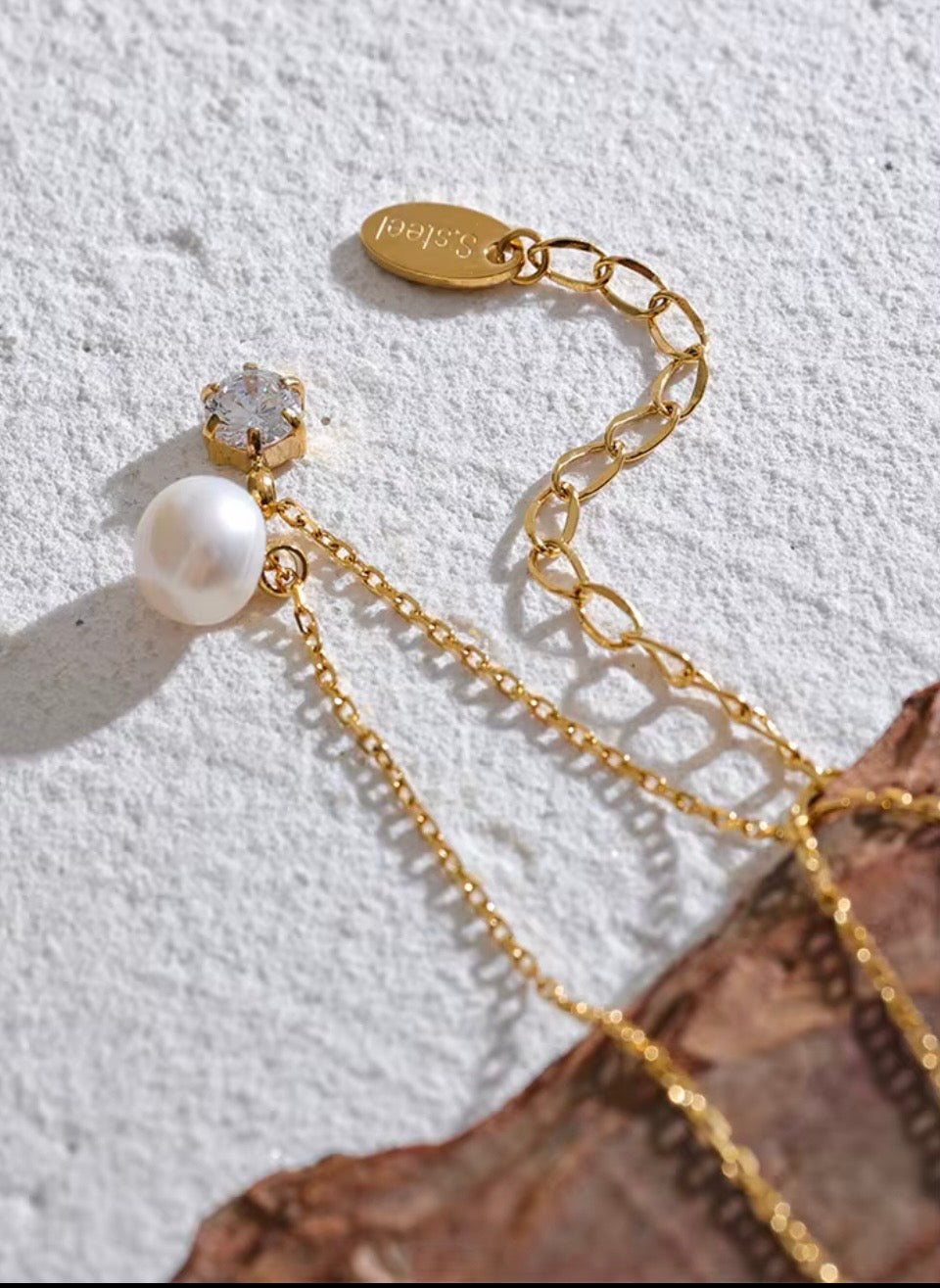 CZ and Luxury Pearl Pendant