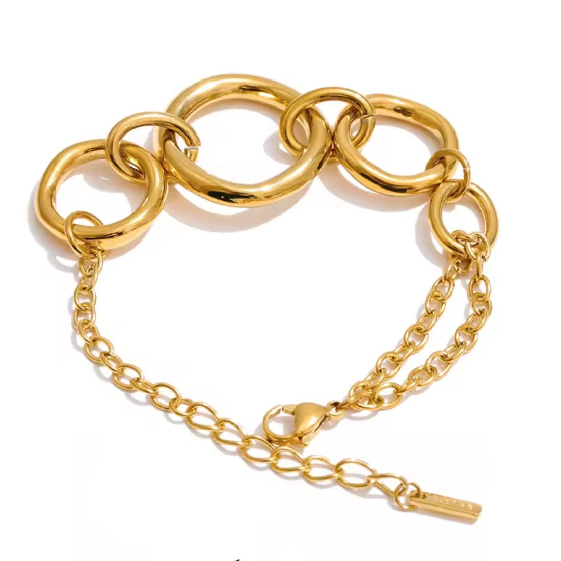 Bold Round Link Chain Bracelet