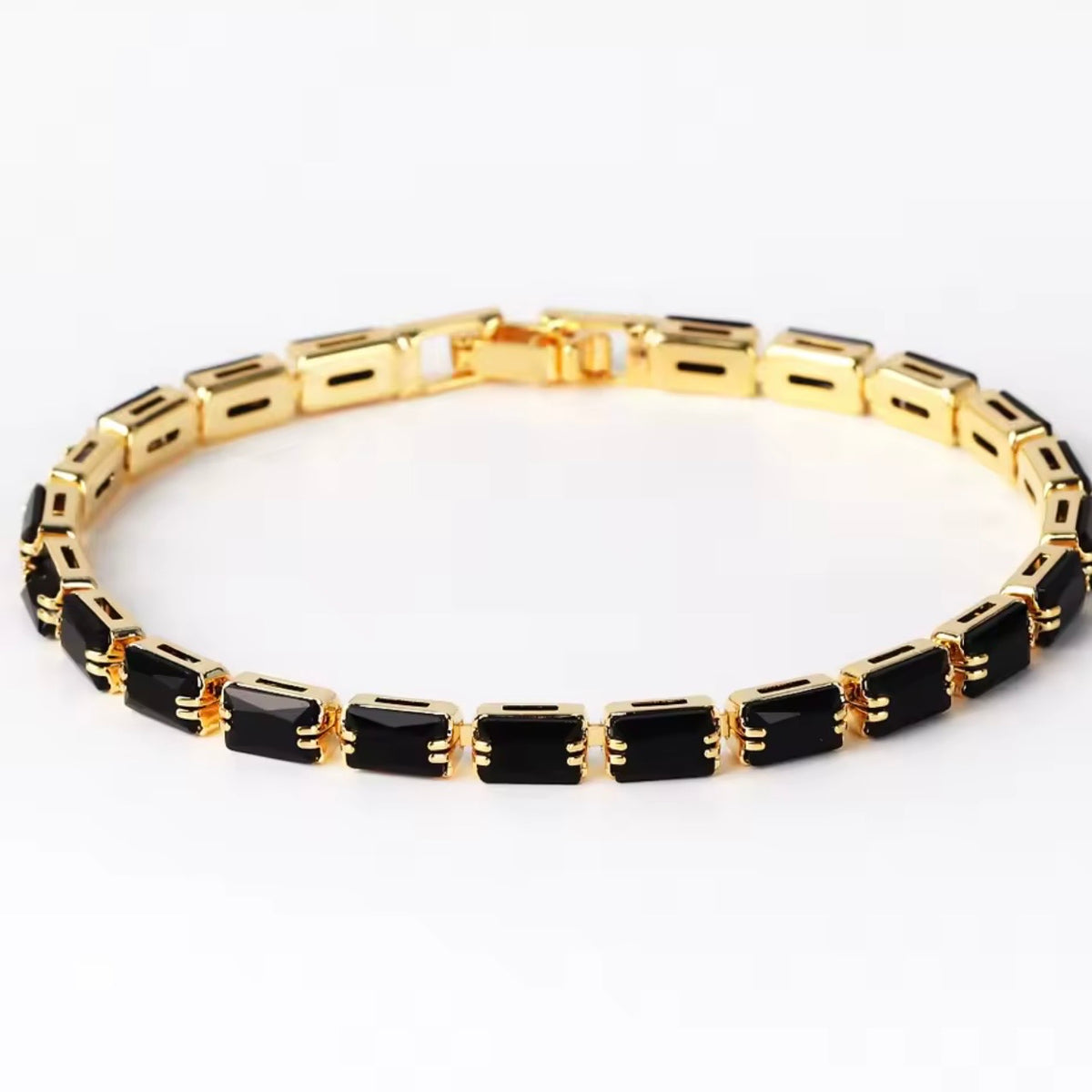 Midnight Luxe Crystal Tennis Bracelet