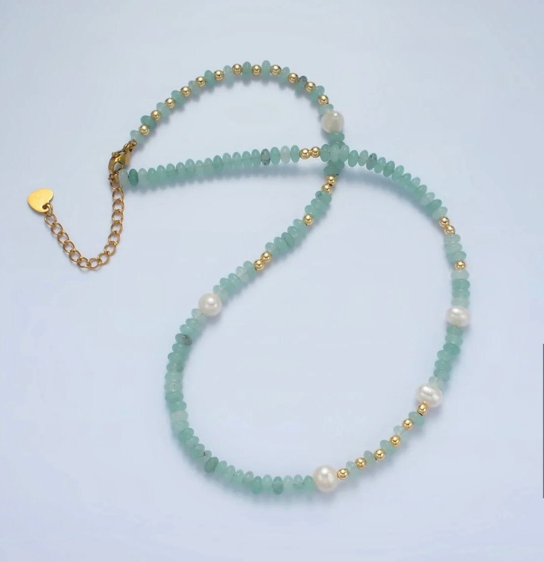 Handmade Amazonite Beaded Necklace