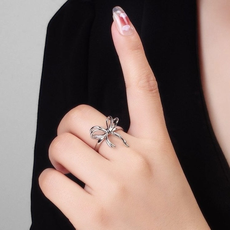 Double Tied Ribbon Ring