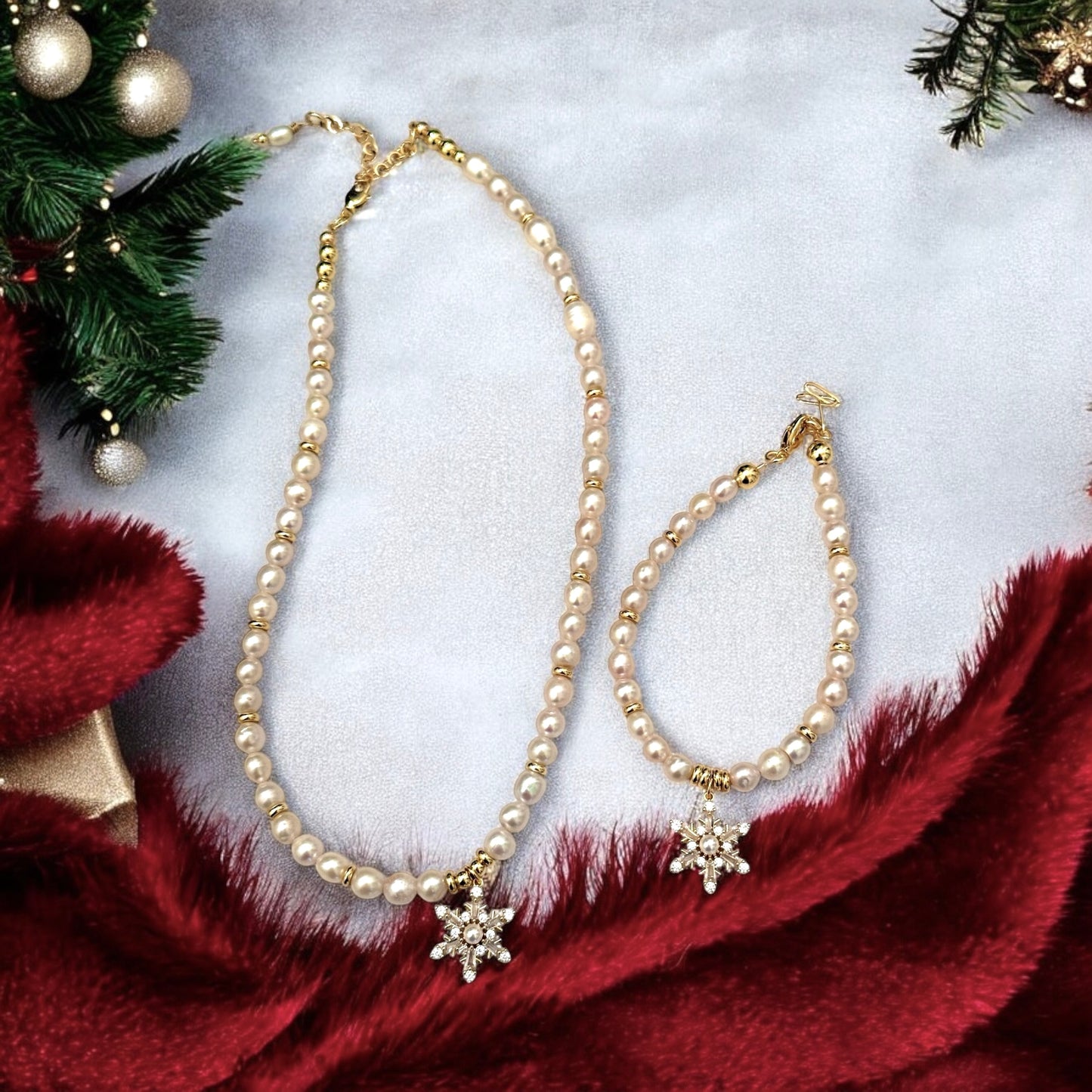 Pearls and Ice Necklace