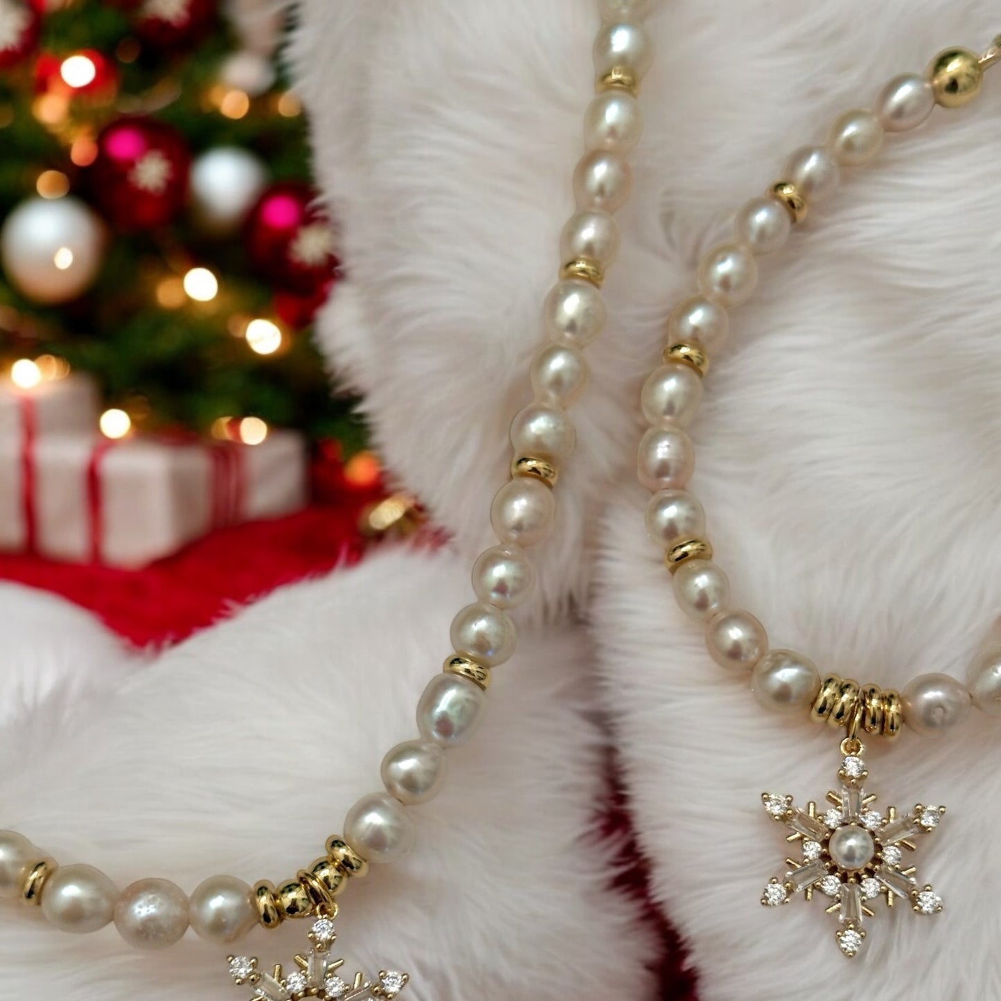 Pearls and Ice Necklace