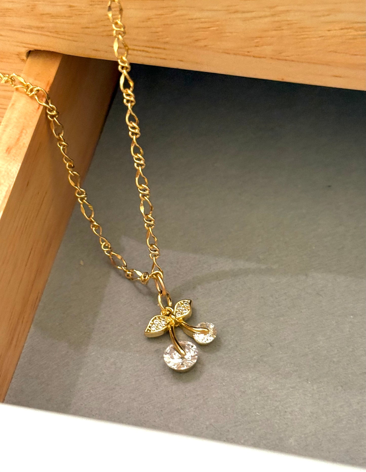 CZ Cherry Necklace
