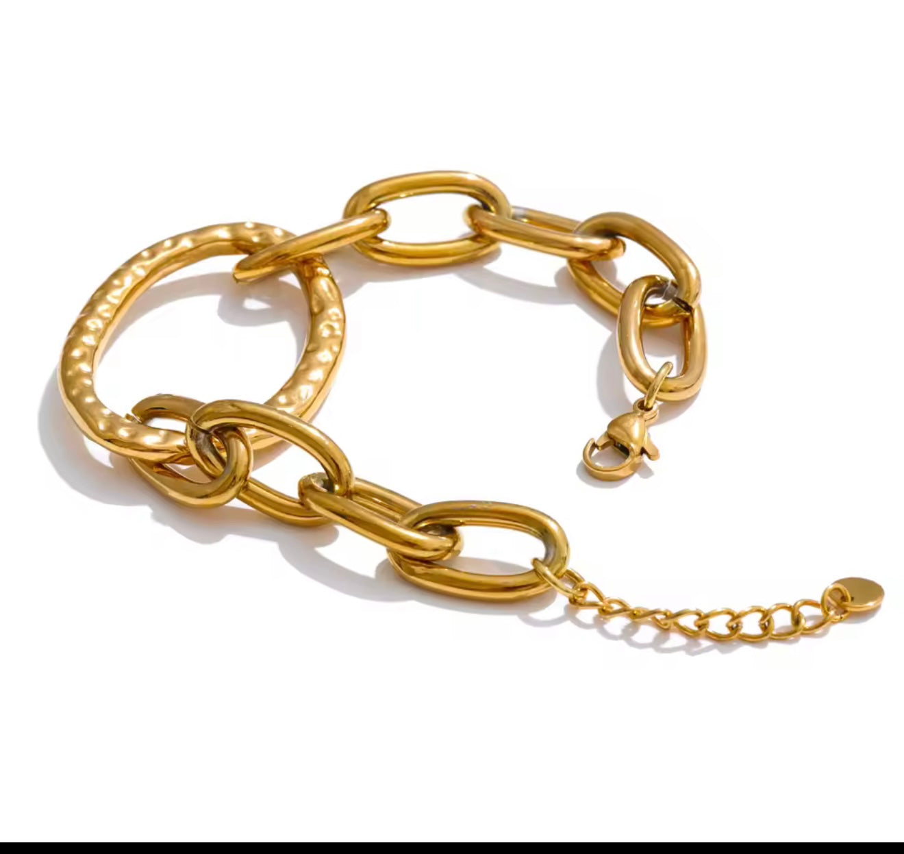 Chunky Oval Bangle Bracelet