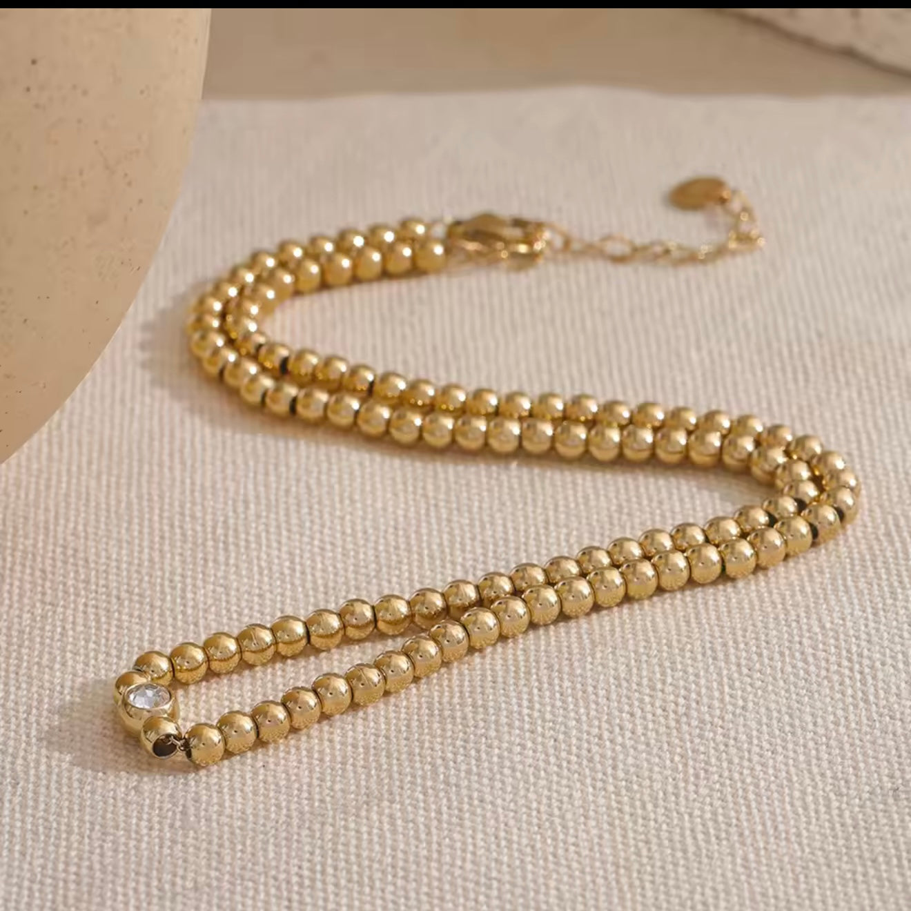 CZ Beaded Chain