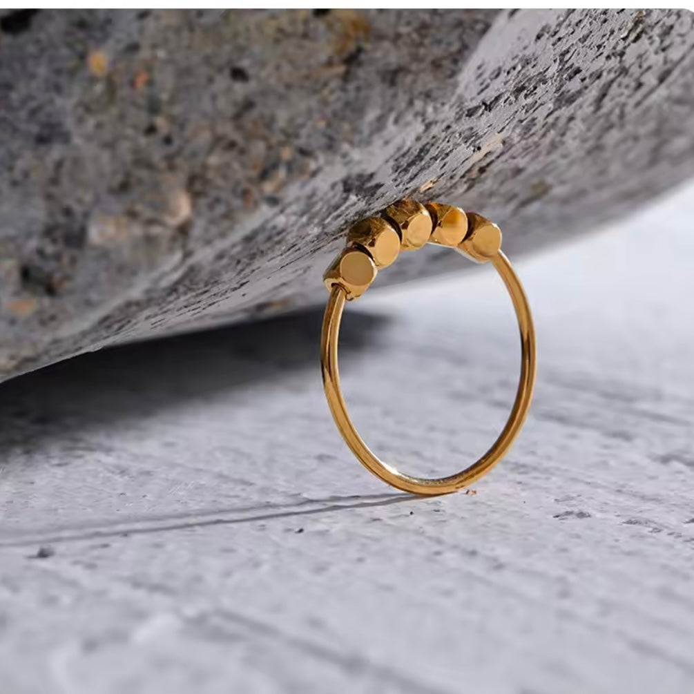 Square Beads Ring