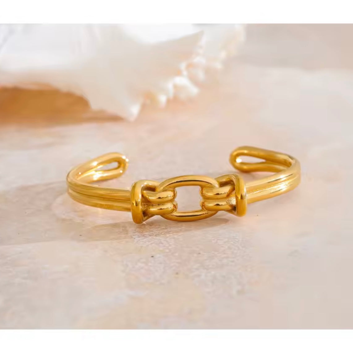Open Knot Bangle Bracelet