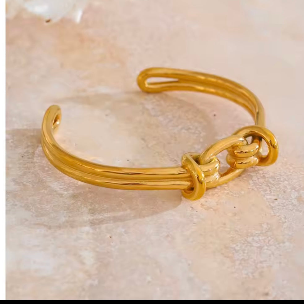 Open Knot Bangle Bracelet
