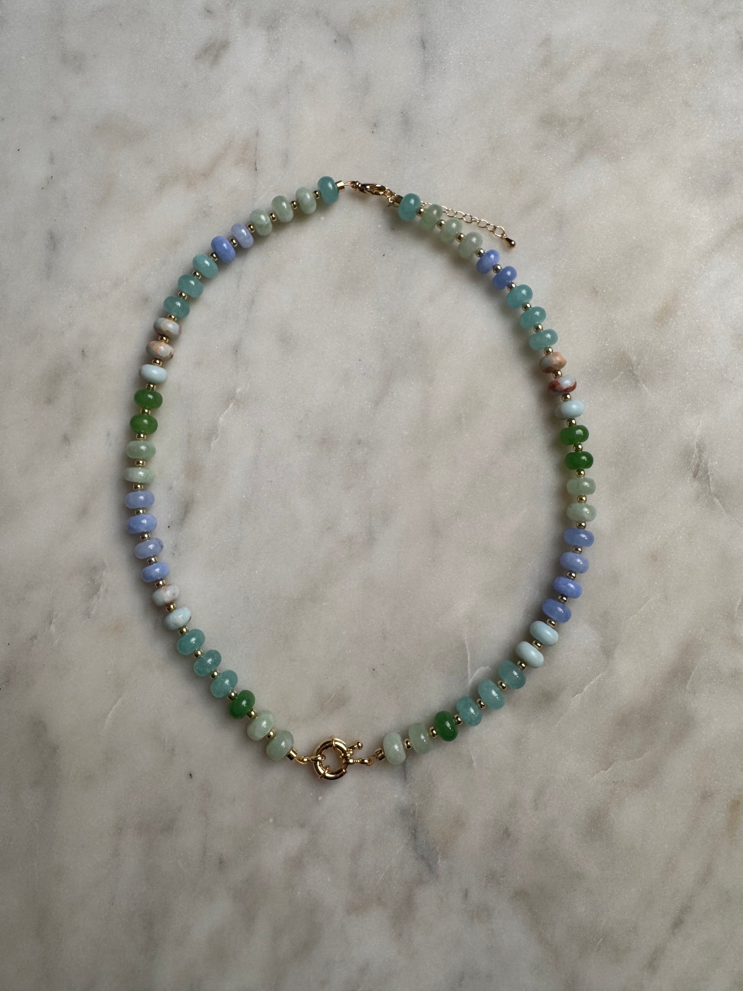 Colorful Candy Gemstone Beaded Necklace