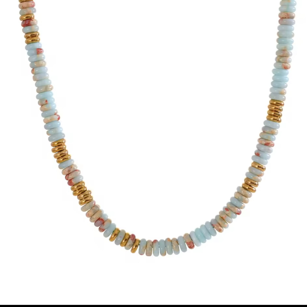 Colorful Natural Handmade Beaded Necklace