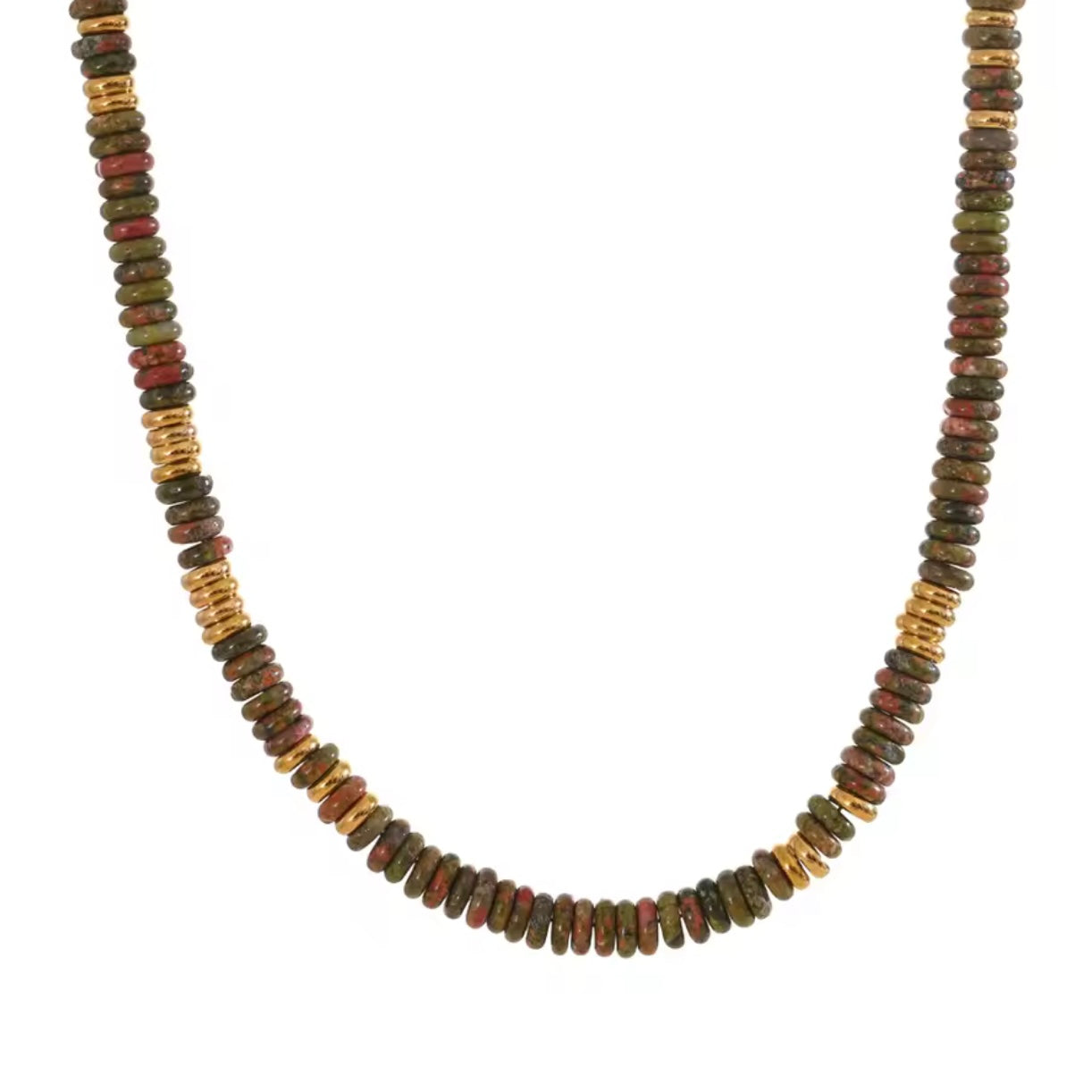 Colorful Natural Handmade Beaded Necklace